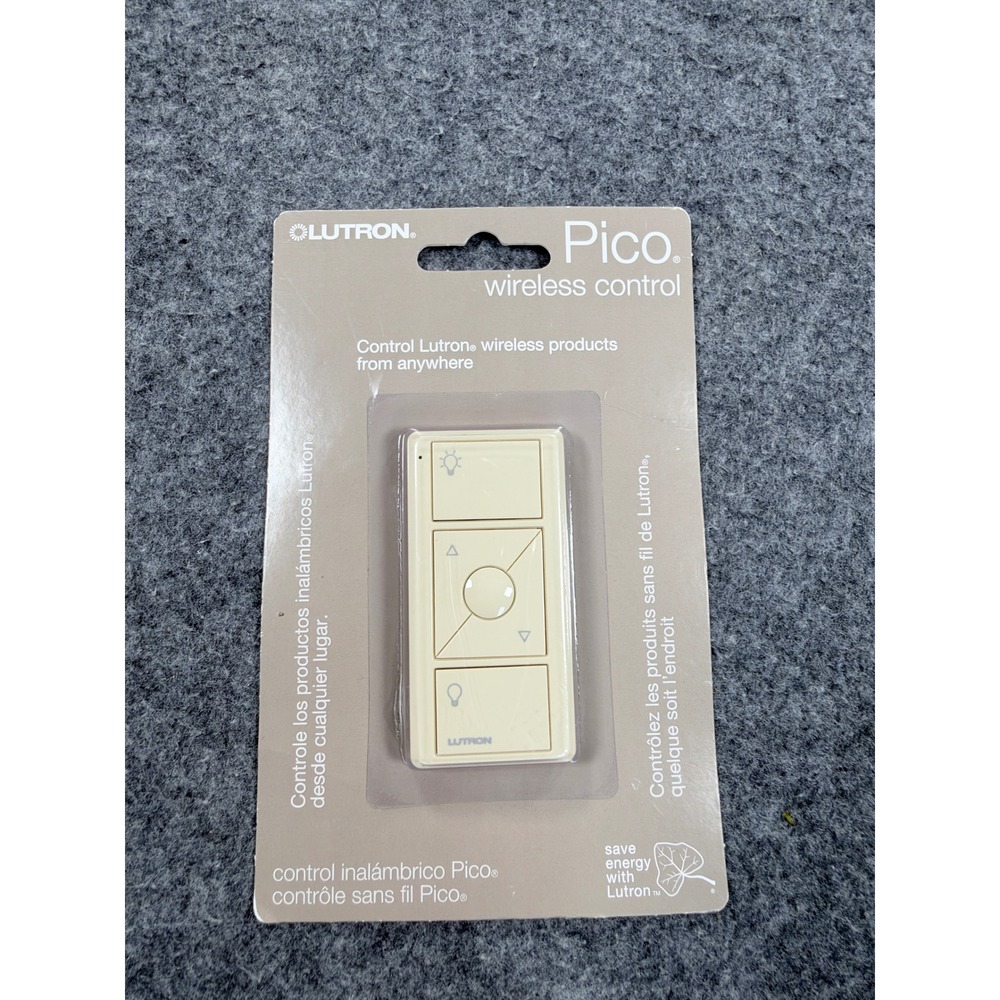 Lutron Pico Wireless Control 3-Button Remote Ivory PJ2-3BRL-GIV-L01